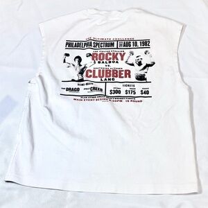 Rocky Balboa Graphic Tank Top - White